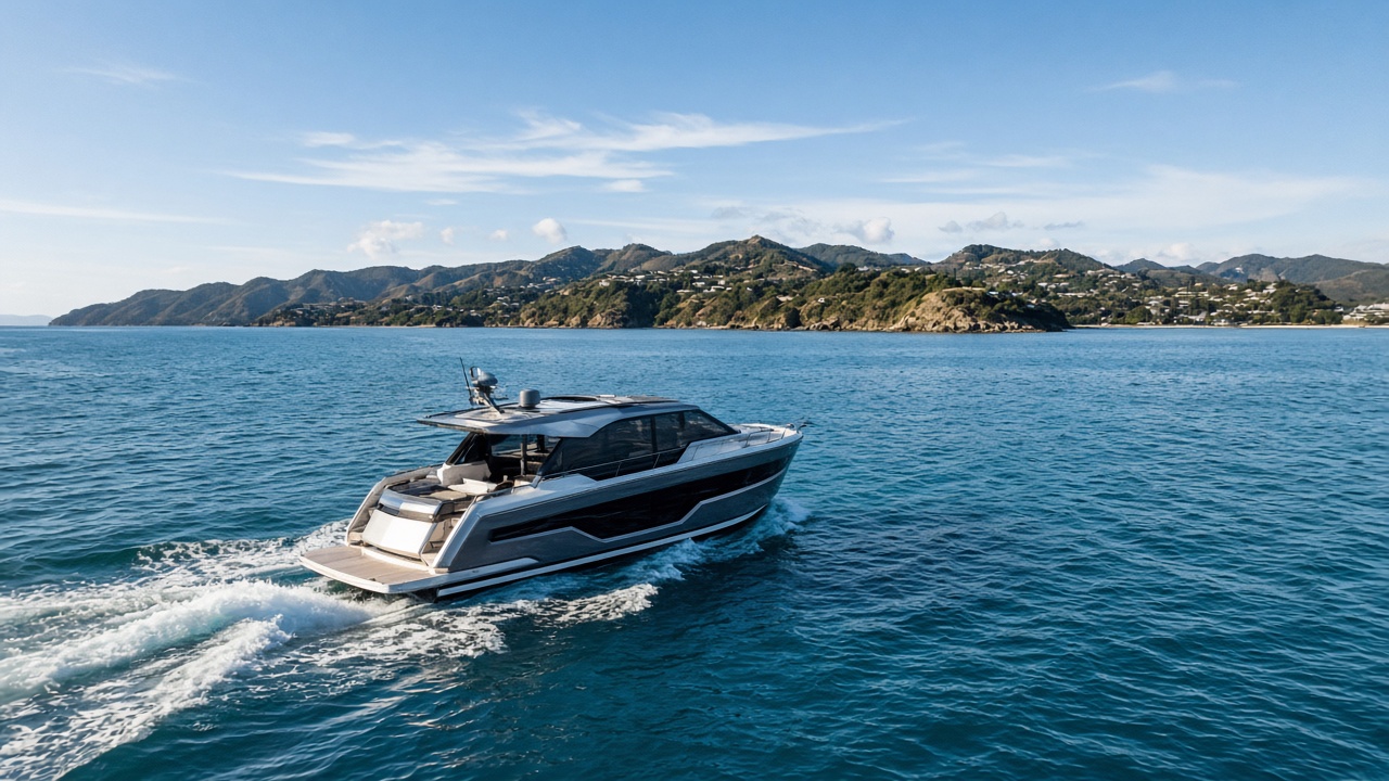 Coastal vessel in the Hauraki Gulf